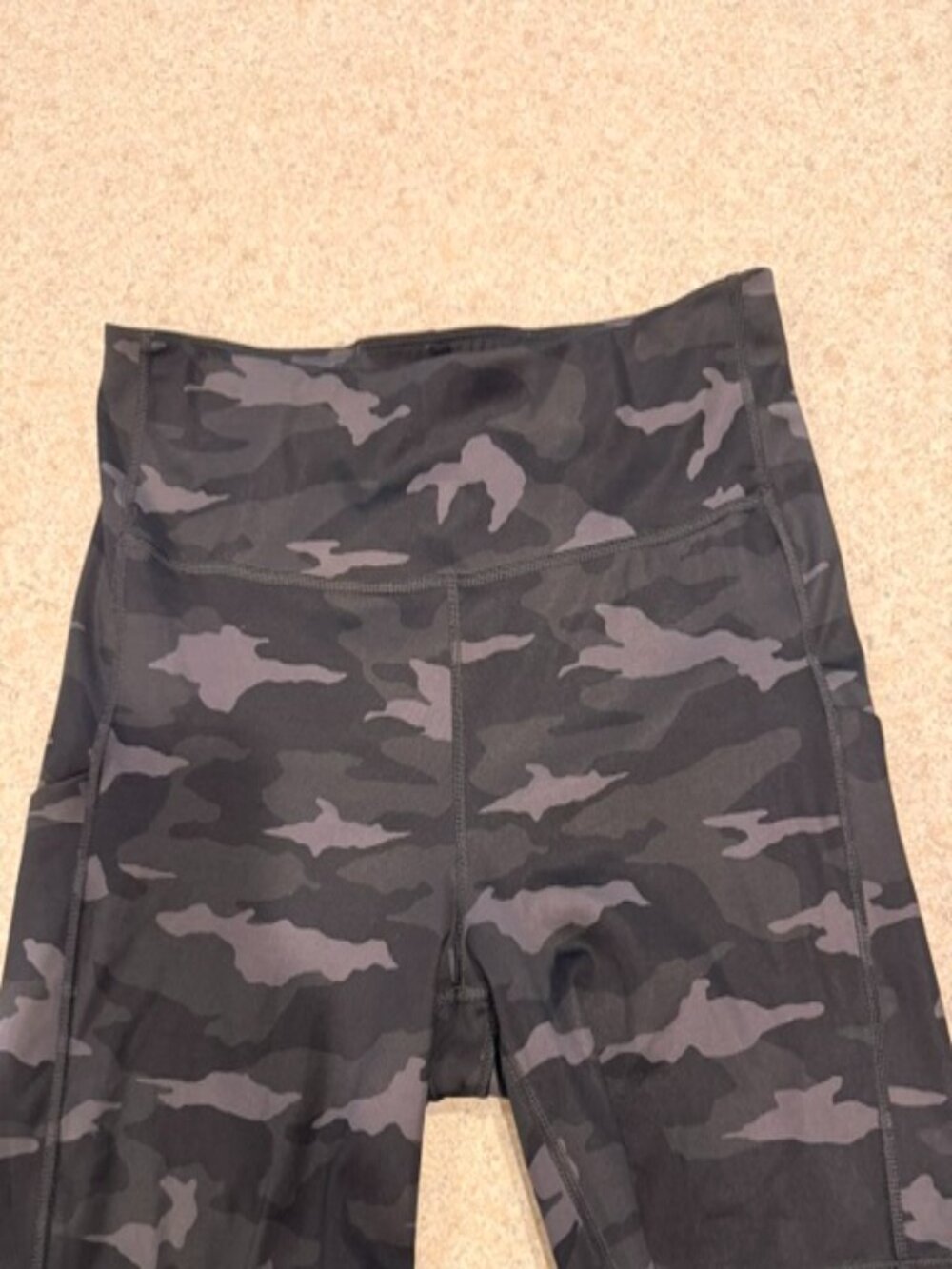 Athleta Ultimate Stash Pocket camo bike shorts